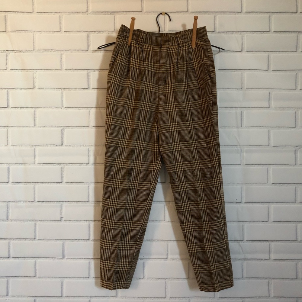Vintage plaid pants